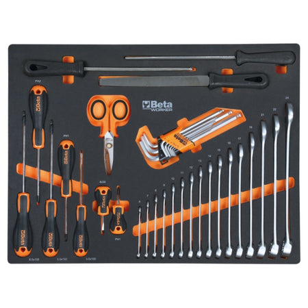 Beta C45PRO 2.0 B7W/196UT met houten werkblad – gereedschapsinlays