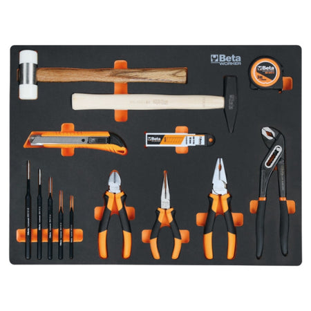 Beta C45PRO 2.0 B7X/196UT met RVS werkblad – gereedschapsinlays