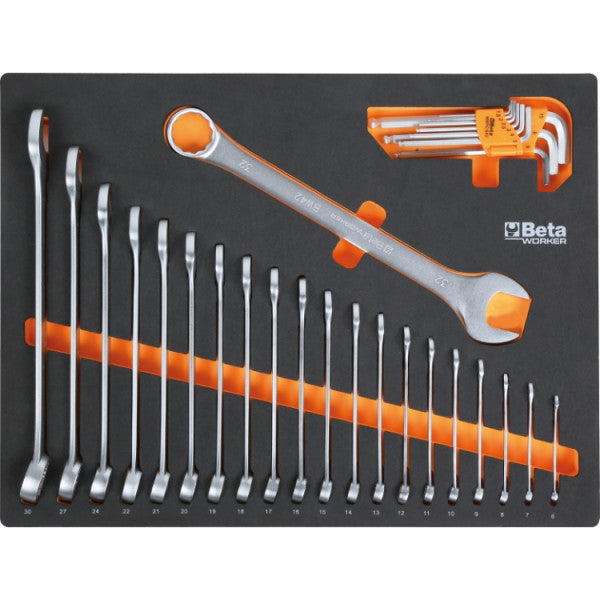 Beta C45PRO 2.0 W/268UT werkplaatsinrichting met 268-delige gereedschapsset, houten werkblad – afbeelding 2