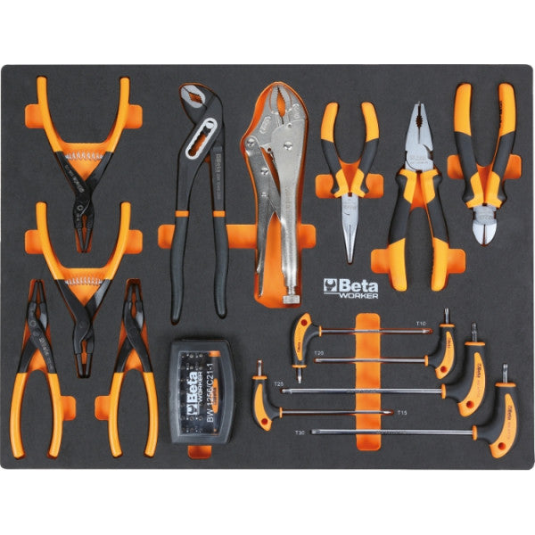 Beta C45PRO 2.0 W/268UT werkplaatsinrichting met 268-delige gereedschapsset, houten werkblad – afbeelding 4