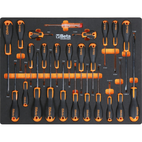 Beta C45PRO 2.0 W/268UT werkplaatsinrichting met 268-delige gereedschapsset, houten werkblad – afbeelding 6