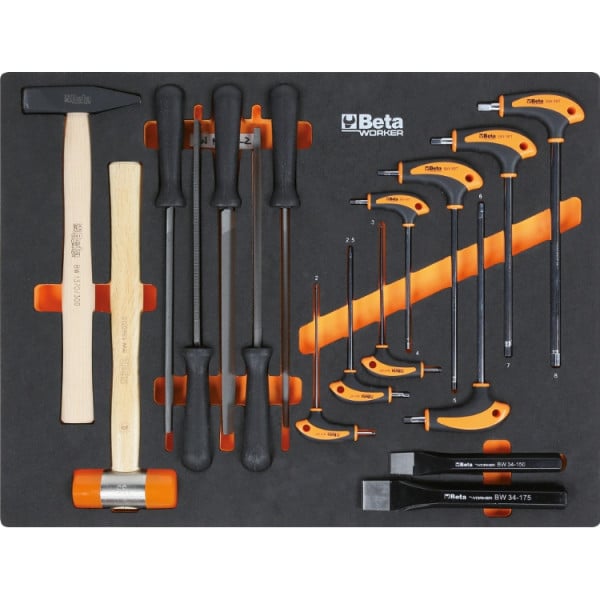 Beta C45PRO 2.0 X/268UT werkplaatsinrichting met 268-delige gereedschapsset, rvs werkblad – afbeelding 3