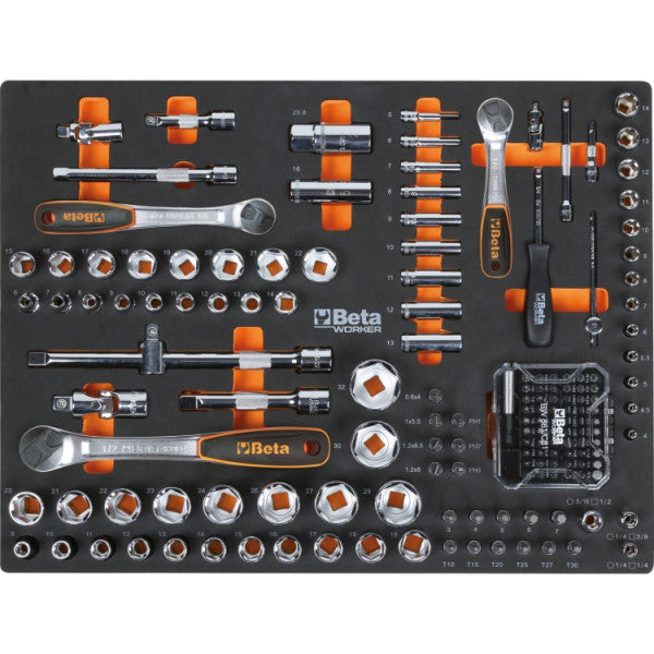 Beta C45PRO 2.0 X/268UT werkplaatsinrichting met 268-delige gereedschapsset, rvs werkblad – afbeelding 5