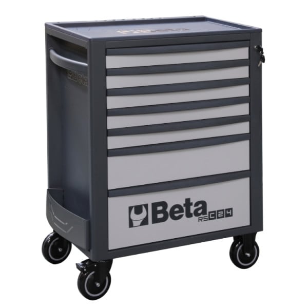 Beta RSC24/7 gereedschapswagen in zilvergrijs/antraciet (RAL 9006-7016), artikelnummer 024004072