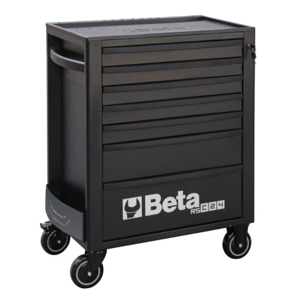 Beta RSC24/7 gereedschapswagen in zwart (RAL 9005), artikelnummer 024004079