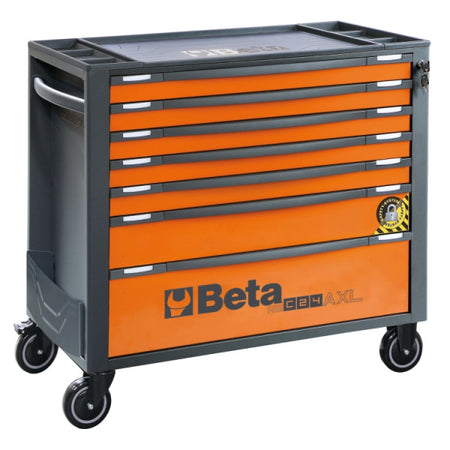 Beta RSC24AXL/7 gereedschapswagen met 7 laden in oranje/antraciet (RAL 2011-7016), artikelnummer 024004271