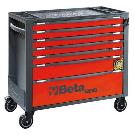 Beta RSC24AXL/7 gereedschapswagen met 7 laden in rood/antraciet (RAL 3000-7016), artikelnummer 024004273