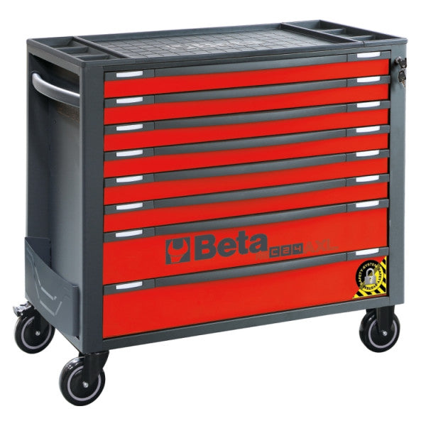 Beta RSC24AXL/8 gereedschapswagen met 8 laden in rood/antraciet (RAL 3000-7016), artikelnummer 024004283