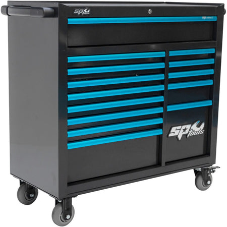 SP Tools Custom Series XL 506-delige gevulde gereedschapswagen – Blauw