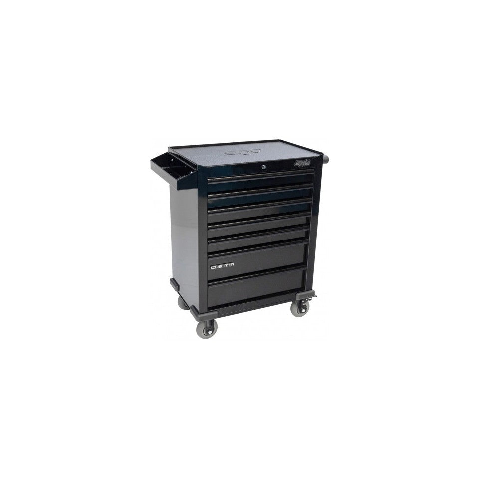 SP Tools Custom Series 190-delige gevulde gereedschapswagen – zwart