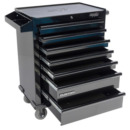 SP Tools Custom Series 190-delige gevulde gereedschapswagen – zwart, foto 2