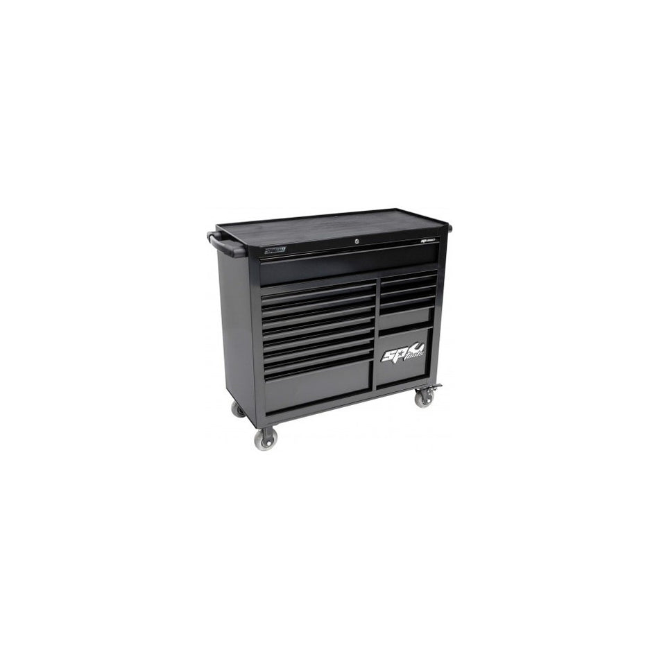 SP Tools Custom Series XL 468-delige gevulde gereedschapswagen – Zwart