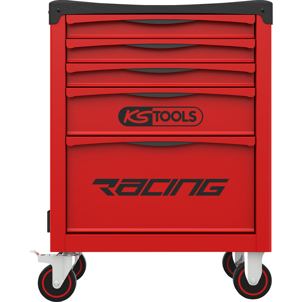 KS Tools RACING 855.5084 rode gereedschapswagen met 5 laden en 84 gereedschappen – foto 2