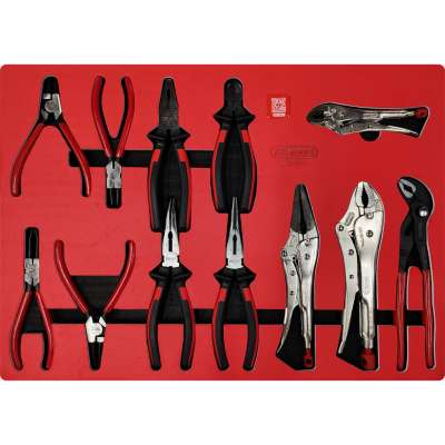 KS Tools SIGNATURE tangenset in schuimrubberinleg, 12-delig (883.0012)