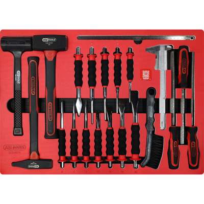 KS Tools SIGNATURE hamer-, beitel- en vijlenset in schuimrubberinleg, 21-delig (883.0021)