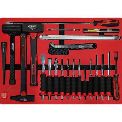KS Tools SIGNATURE set SCS-beitels en -hamers in 1/1 systeeminlay, 22-delig (883.0022)