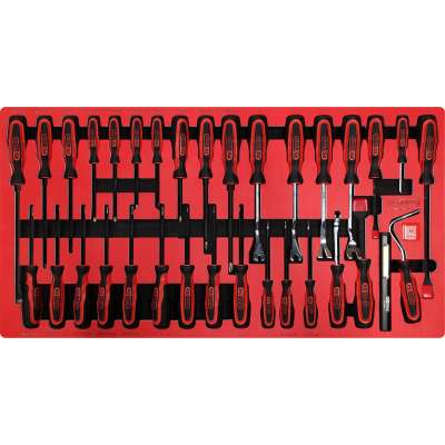 KS Tools SIGNATURE set SCS ERGOTORQUEplus schroevendraaiers in 1.1/3 systeeminlay, 33-delig (883.0033)