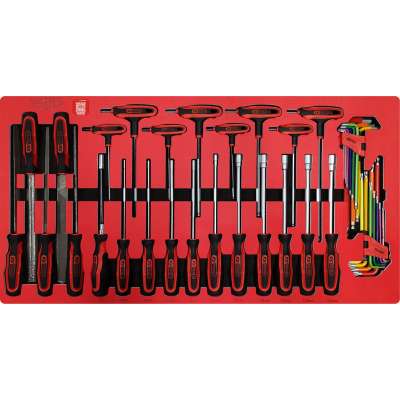 KS Tools SIGNATURE SCS vijlen- en inbussleutelset in 1.1/3 systeeminlay, 42-delig (883.0042)