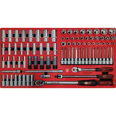 KS Tools SIGNATURE set SCS-dopsleutels in 1.1/3 systeeminlay, 86-delig (883.0086)