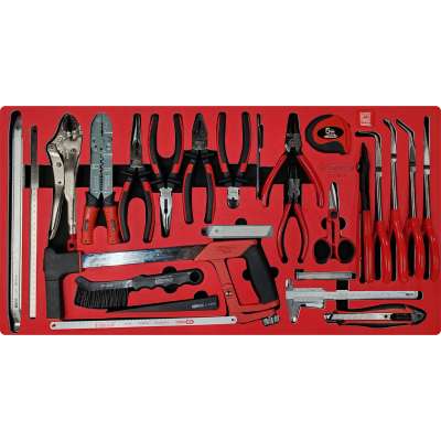 KS Tools SIGNATURE tangen- en meetgereedschapset in schuimrubberinleg, 36-delig (883.0036)