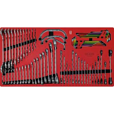 KS Tools SIGNATURE sleutelset in schuimrubberinleg, 68-delig (883.0068)