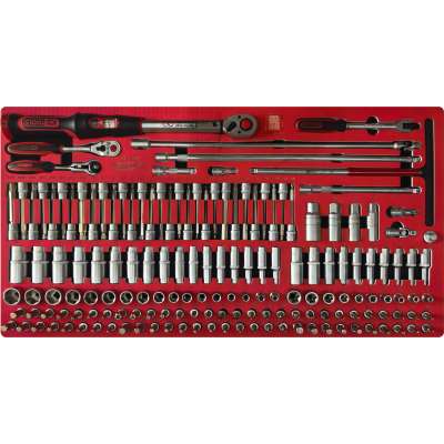KS Tools SIGNATURE 3/8" dopsleutelset in schuimrubberinleg, 165-delig (883.0165)
