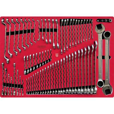 KS Tools SIGNATURE sleutelset in schuimrubberinleg, 76-delig (883.0076)