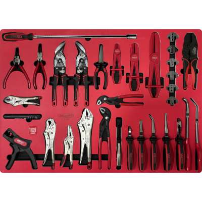 KS Tools SIGNATURE tangenset in schuimrubberinleg, 34-delig (883.0034)