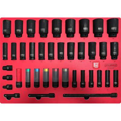 KS Tools SIGNATURE 1/2" krachtdoppenset in schuimrubberinleg, 39-delig (883.0039)