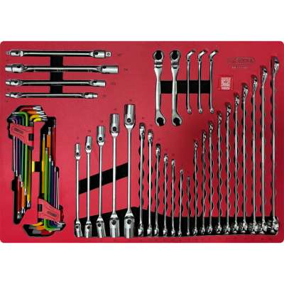 KS Tools SIGNATURE sleutelset in schuimrubberinleg, 49-delig (883.0049)