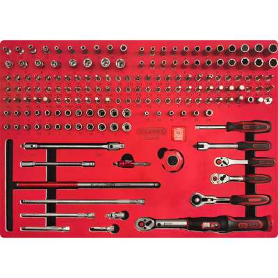 KS Tools SIGNATURE 1/4" dopsleutelset in schuimrubberinleg, 169-delig (883.0169)