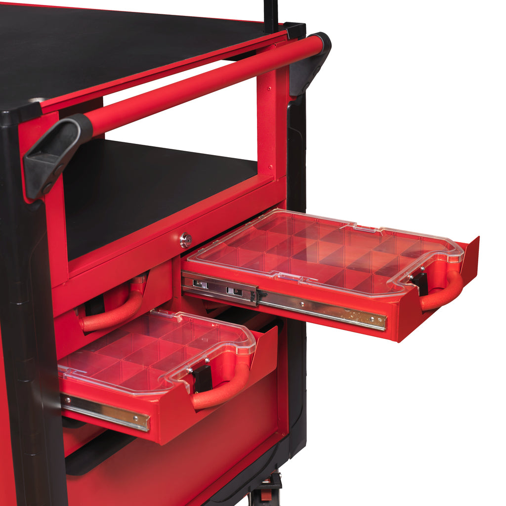 KS Tools ULTIMATE 809.0014 rode mobiele werkbank met 14 laden – foto 2
