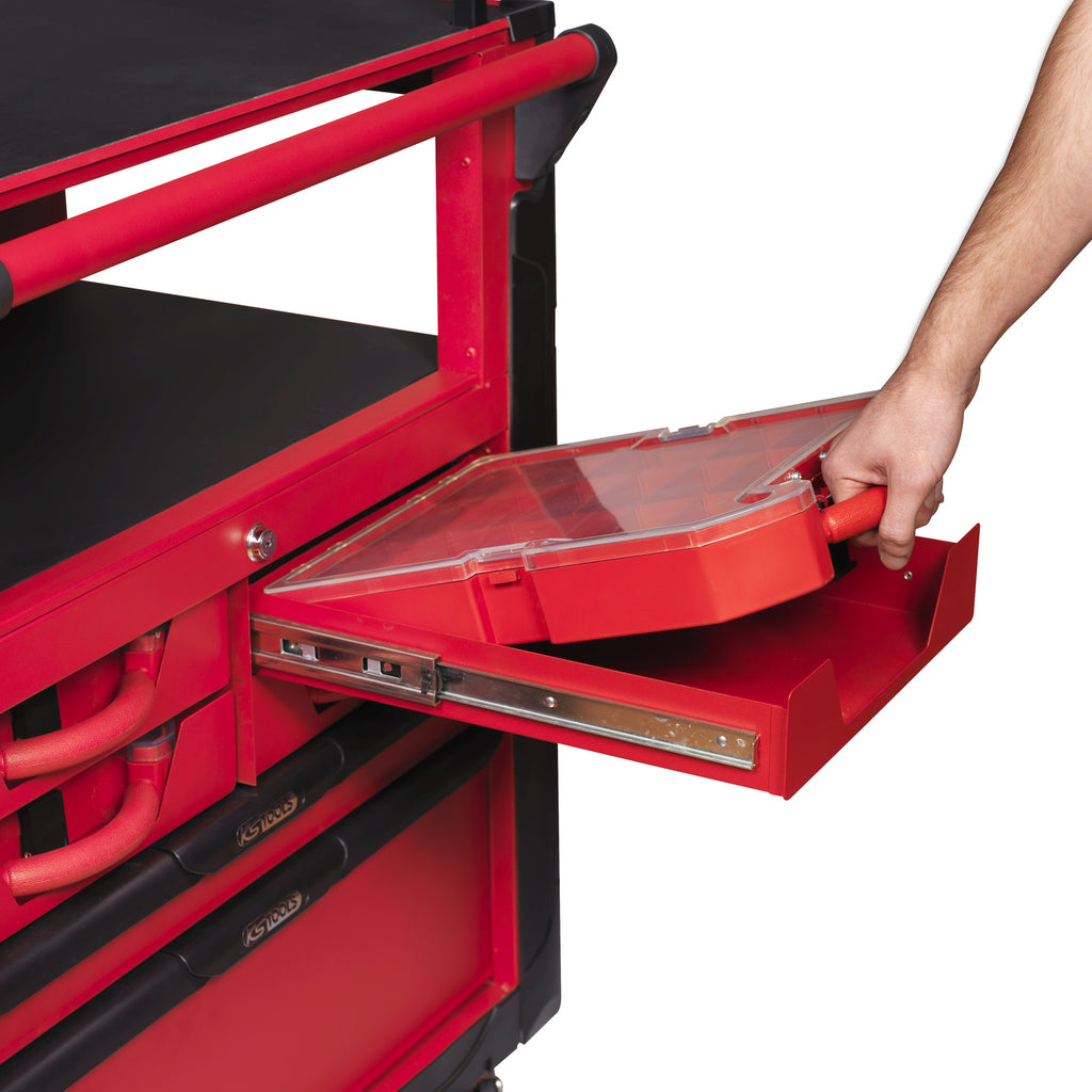 KS Tools ULTIMATE 809.0014 rode mobiele werkbank met 14 laden – foto 3
