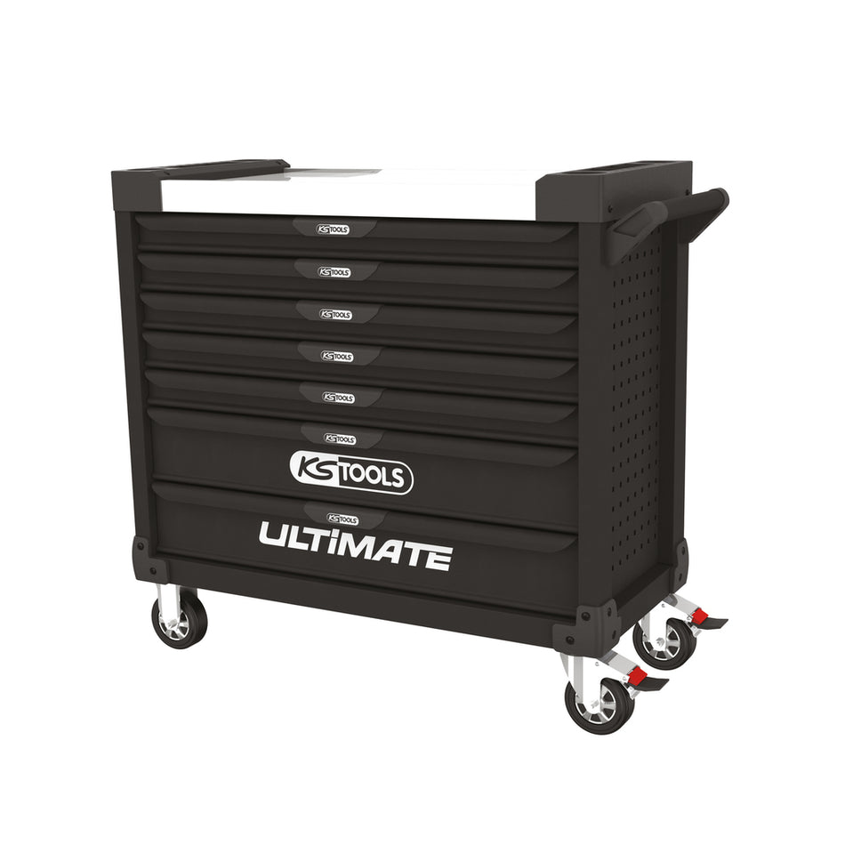 KS Tools ULTIMATE XL 825.0007 lege zwarte gereedschapswagen met 7 laden