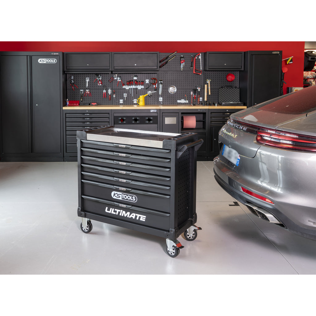 KS Tools ULTIMATE XL 825.7427 zwarte gereedschapswagen met 7 laden en 428 gereedschappen – foto 4
