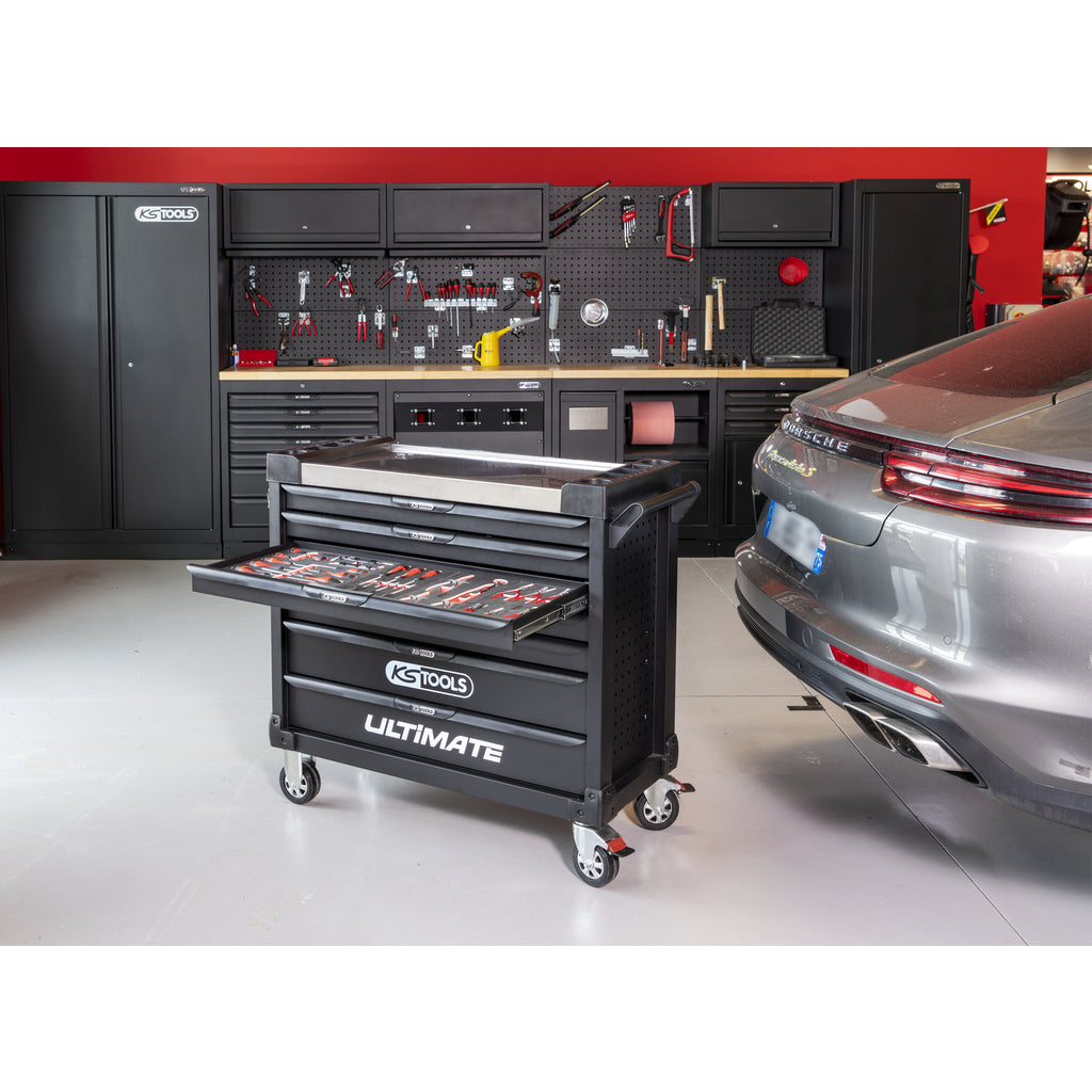 KS Tools ULTIMATE XL 825.7427 zwarte gereedschapswagen met 7 laden en 428 gereedschappen – foto 5