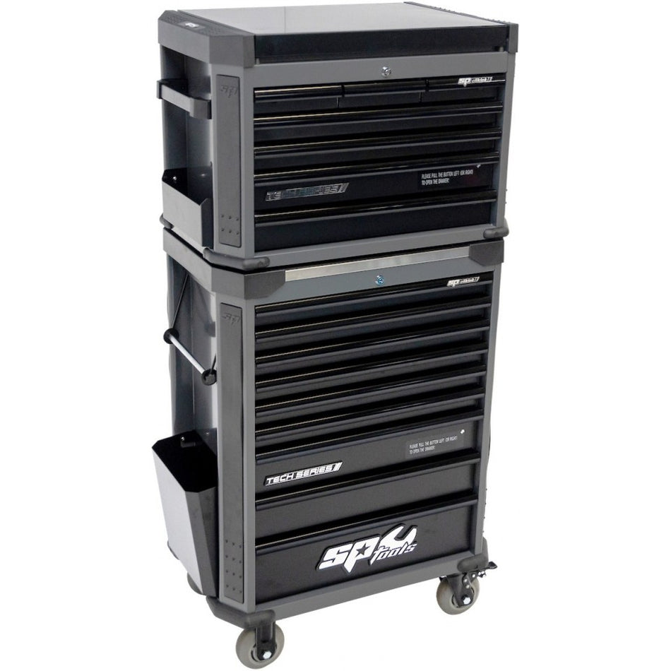 SP Tools SP01050 Tech Series gereedschapswagen 9 laden met topkist