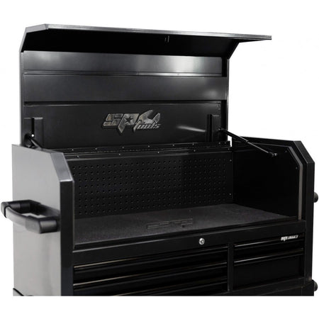 SP Tools SP40699BK Custom Sumo gereedschapswagen met topkist, zwarte grepen, foto 3