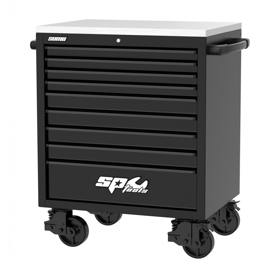 SP Tools SP44527-BLK USA Sumo Series gereedschapswagen 9 laden