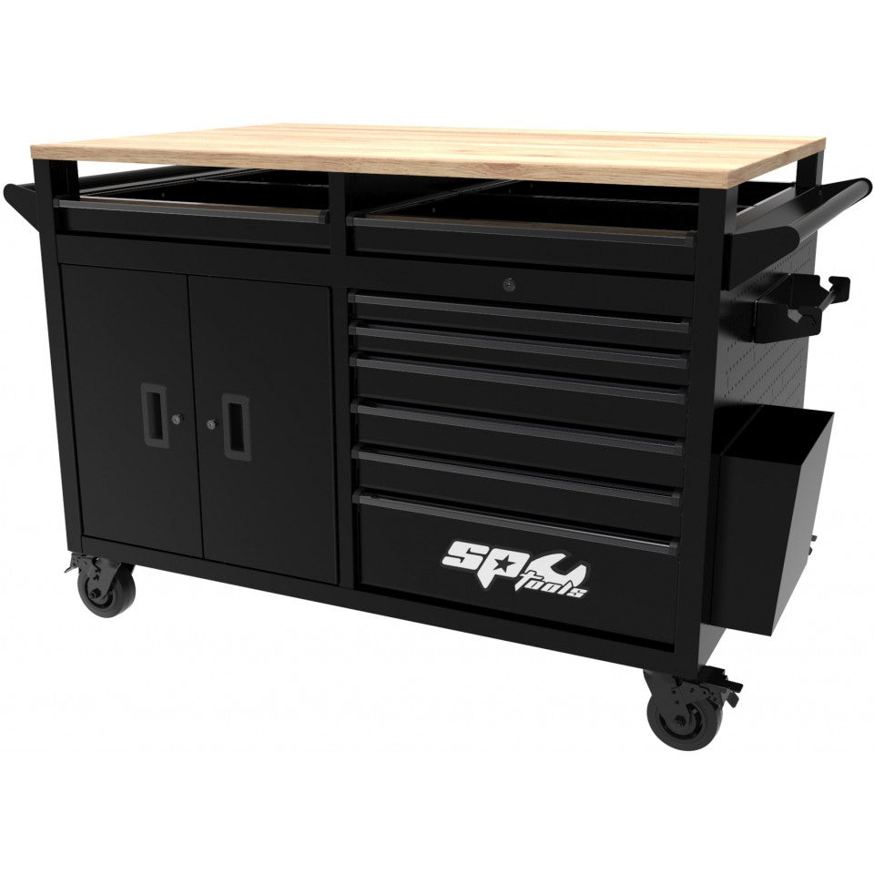 SP Tools SP44650 The Big Sumo gereedschapswagen met houten werkblad