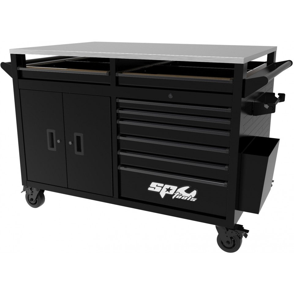 SP Tools SP44651 The Big Sumo gereedschapswagen met RVS-werkblad