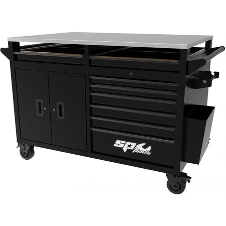 SP Tools SP44651 The Big Sumo gereedschapswagen met RVS-werkblad