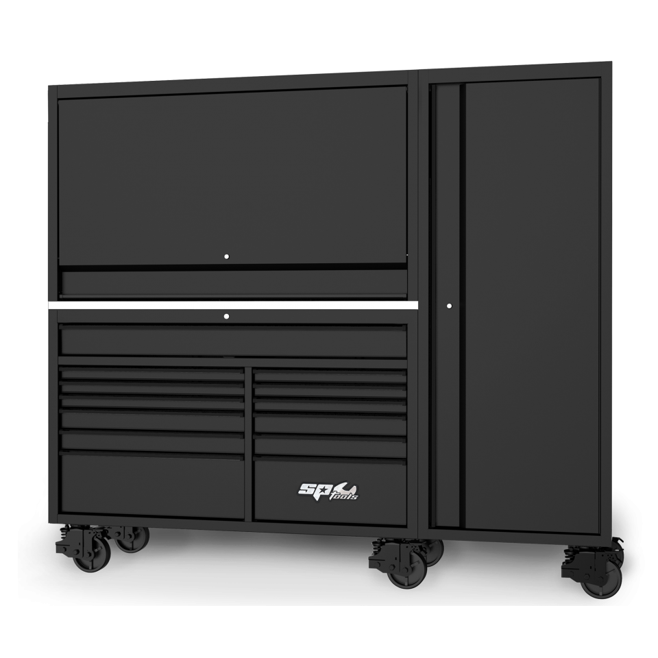 SP Tools SPUSS003 USA Sumo Series gereedschapswagen 15 laden met topkist en zijkast 220 cm