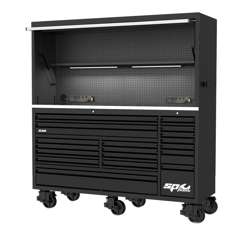 SP Tools SPUSS004 USA Sumo Series gereedschapswagen 185 cm met powerboard-topkist