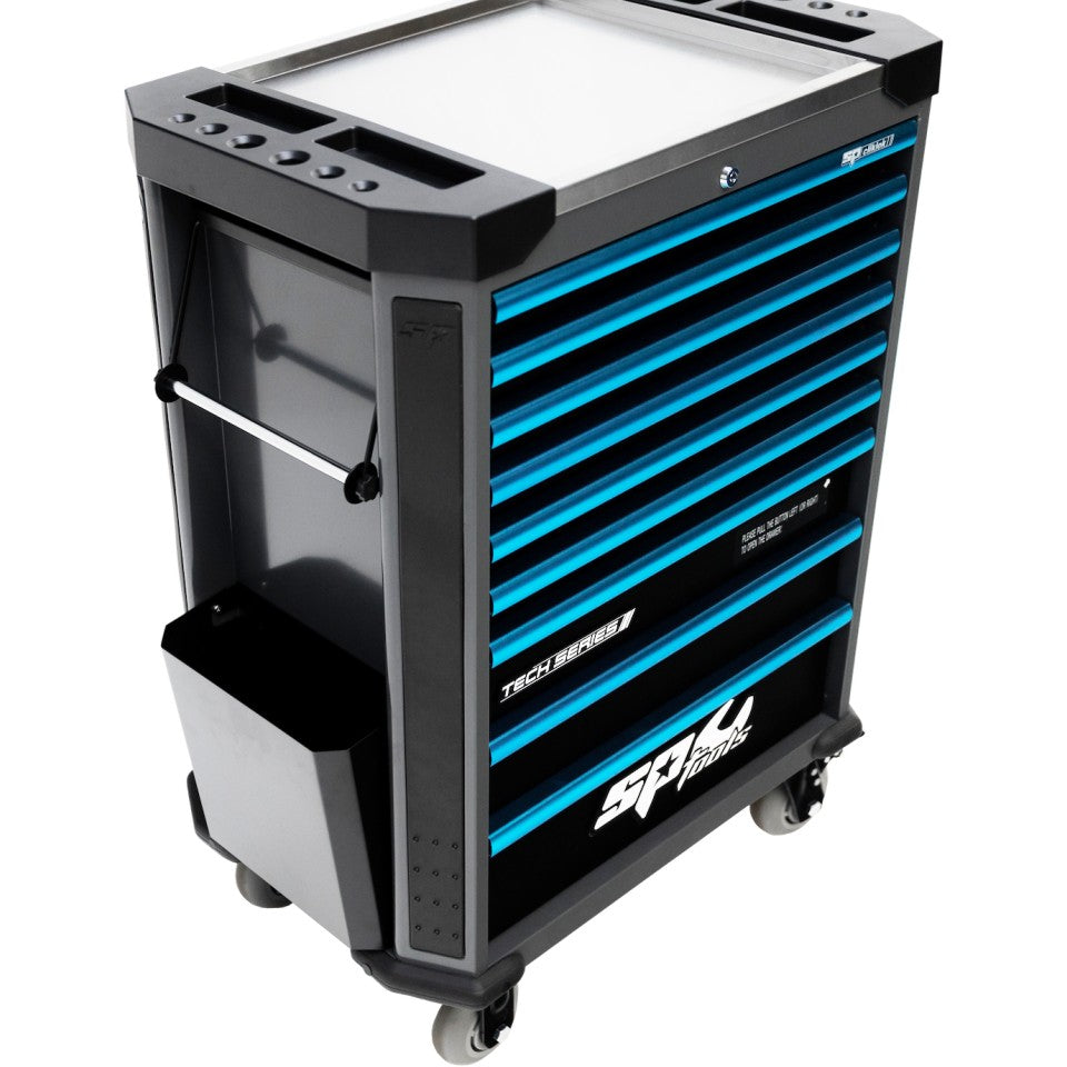 SP Tools Tech Series 453-delige gevulde gereedschapswagen – Blauw, foto 2