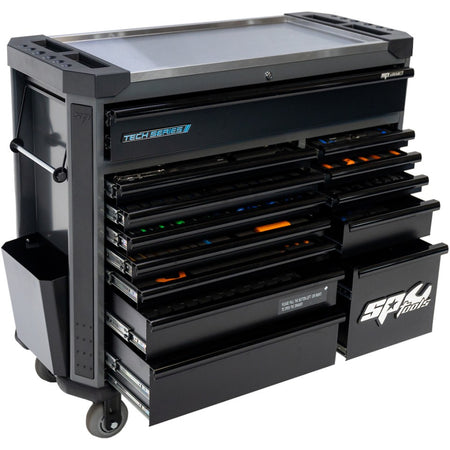 SP Tools Tech Series XL 388-delige gevulde gereedschapswagen – Zwart, foto 3