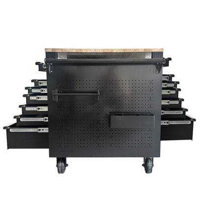 SP Tools USA Sumo Series The Big Sumo 544-delige gevulde werkbankwagen – Houten werkblad, foto 2