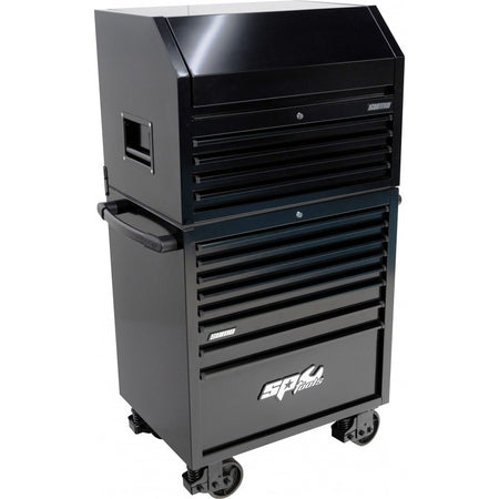 SP Tools USA Sumo Series 640-delige gevulde gereedschapswagen met topkist – Zwart