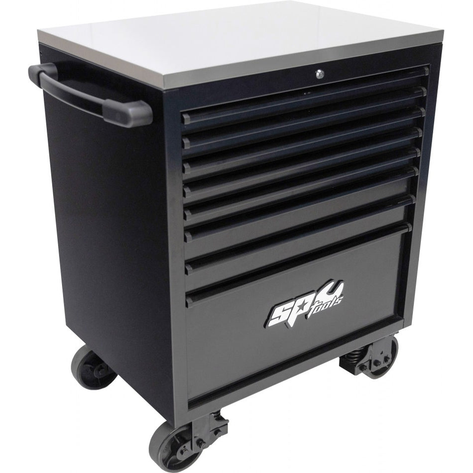 SP Tools USA Sumo Series 640-delige gevulde gereedschapswagen – zwart
