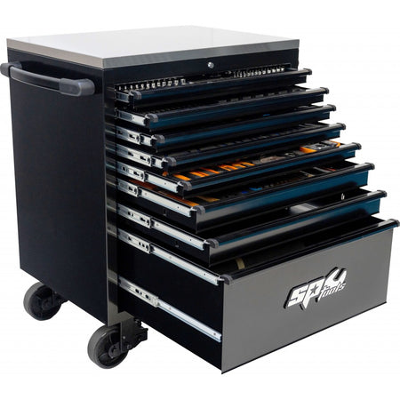 SP Tools USA Sumo Series 640-delige gevulde gereedschapswagen – zwart, foto 3